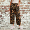 Camo Print Barrel Pant