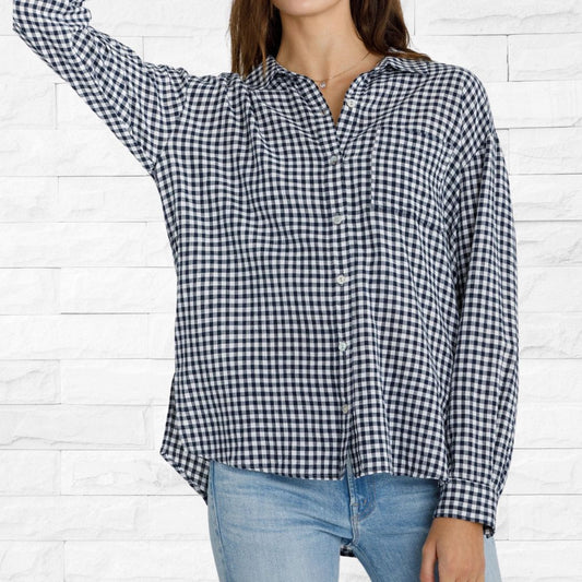 Navy Gingham