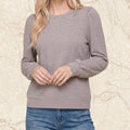 Lavender Pinstripe Top
