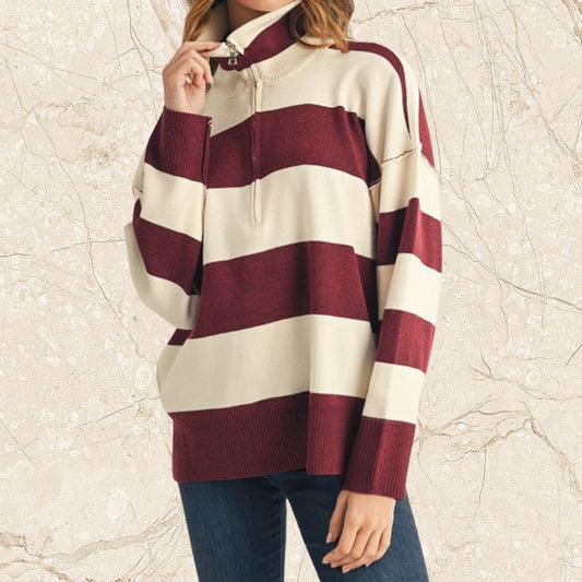 Mallory Reverse Stitch Sweater