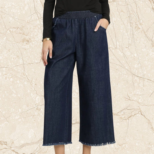 Denim Wide Leg Pant