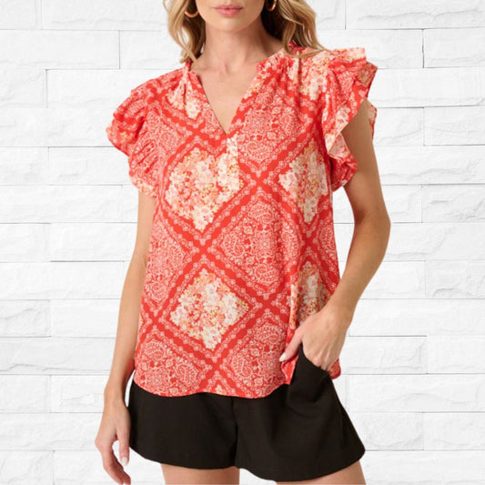 Patch Flower Blouse