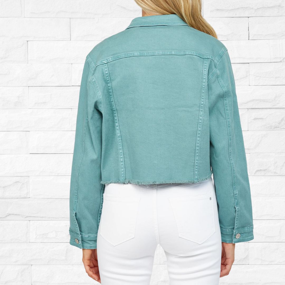Teal Denim Jacket