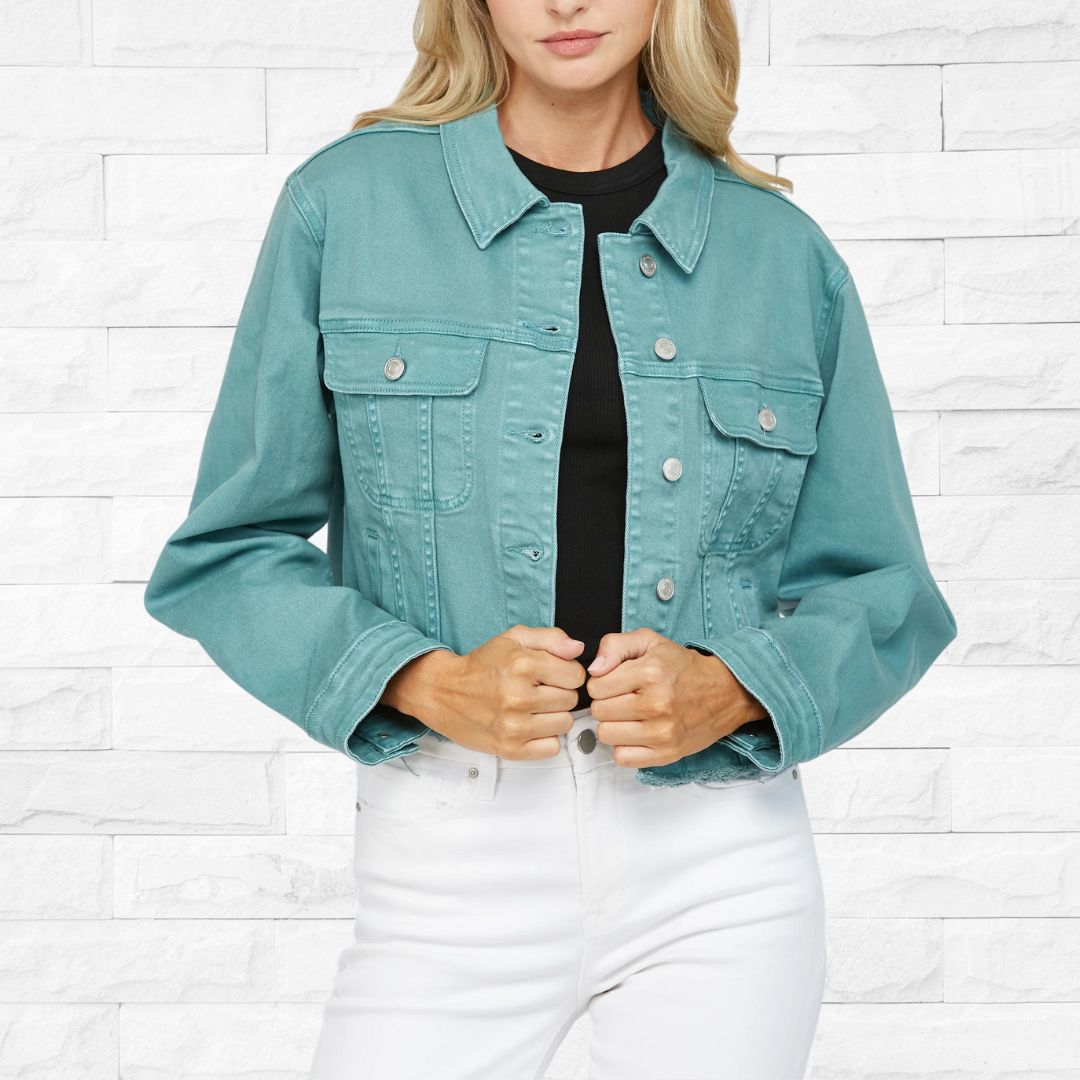 Teal Denim Jacket