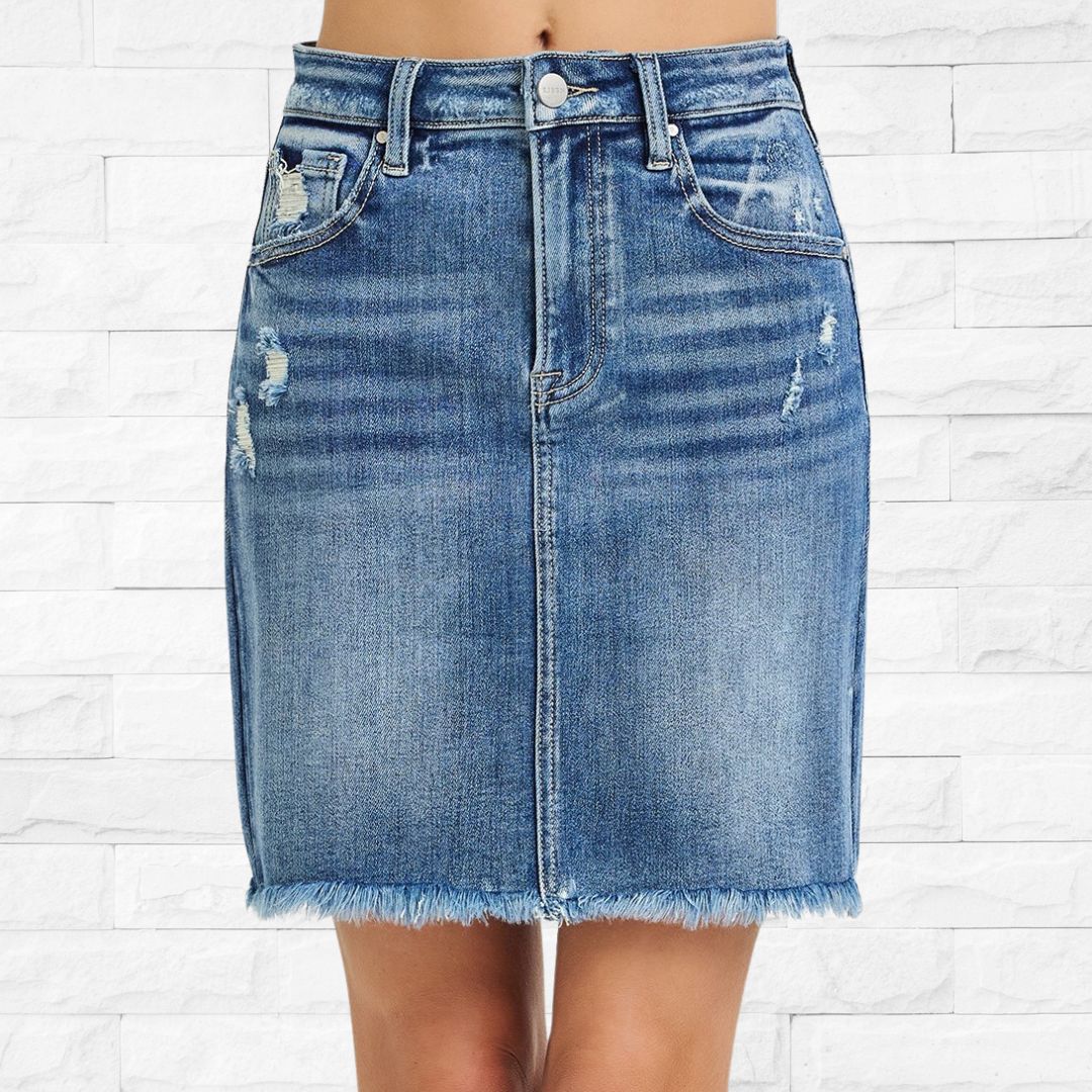 High Rise Mini Skirt