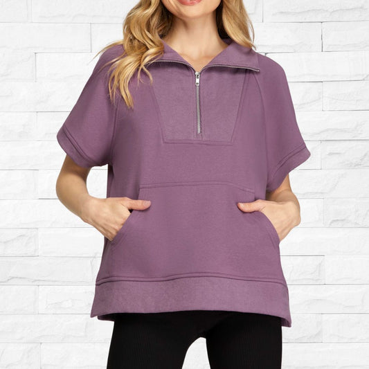 Purple Half Zip