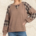 Taupe Thermal Plaid